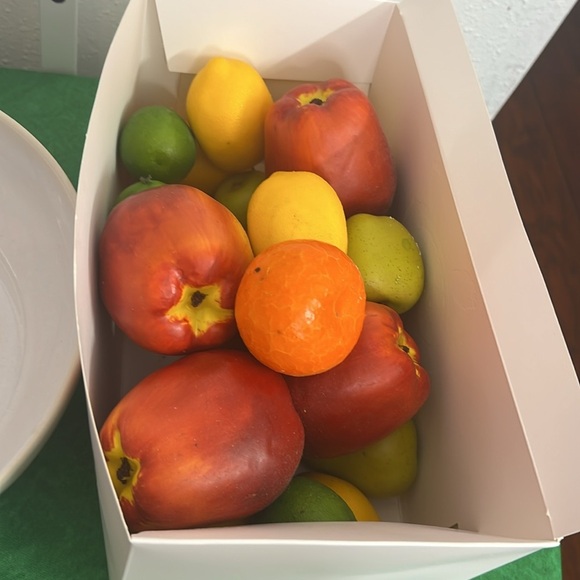 10.5” Diameter Bowl With Artificial Fruits - Picture 4 of 4